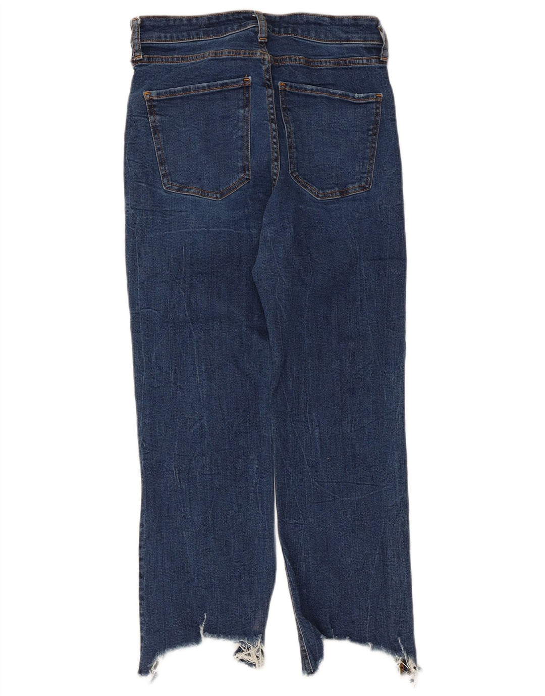 Damskie jeansy Crop Flared Zara EU 40 Medium W30 L24 Granatowe