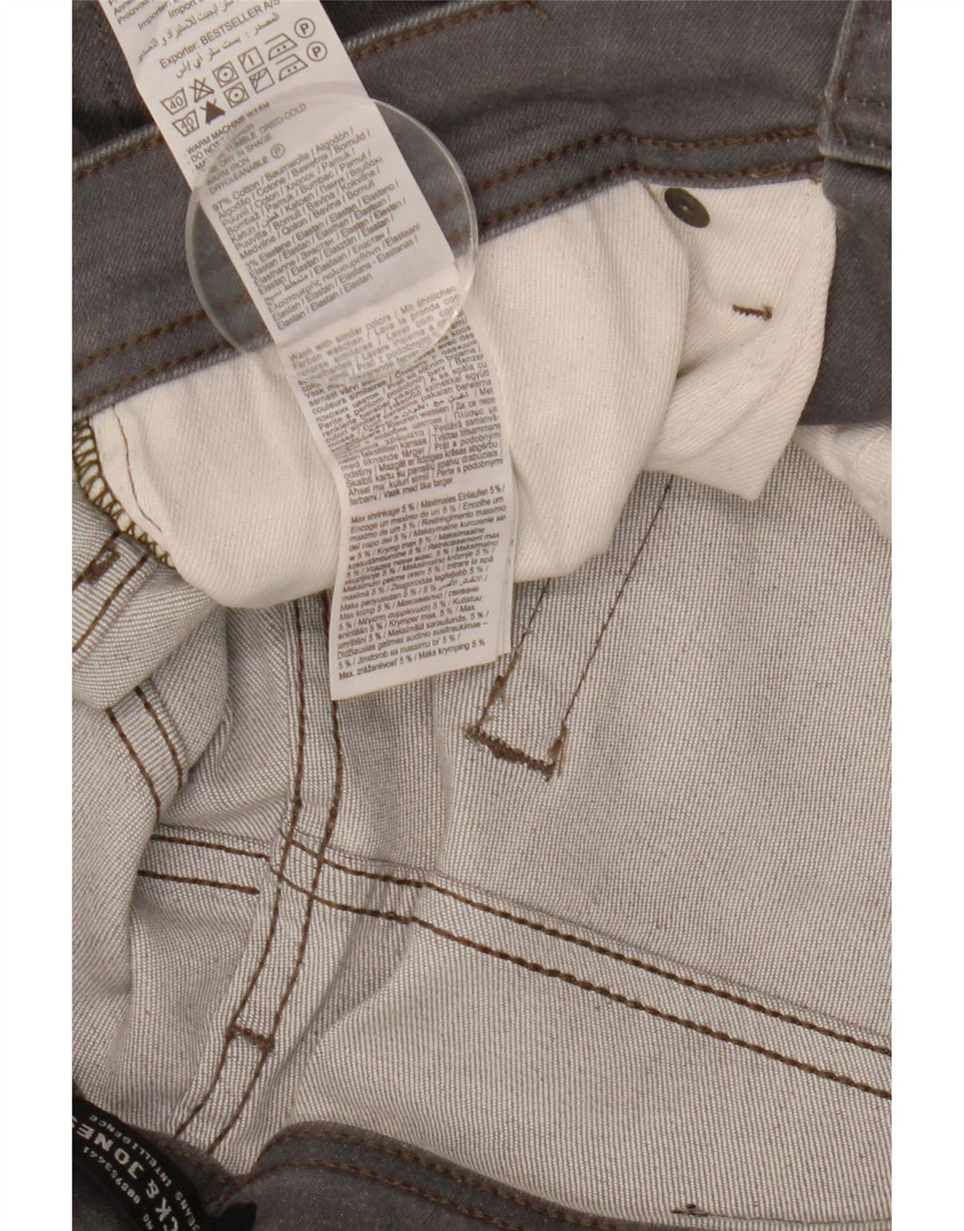 Męskie jeansy Jack & Jones Tim Slim W31 L32 Szara bawełna