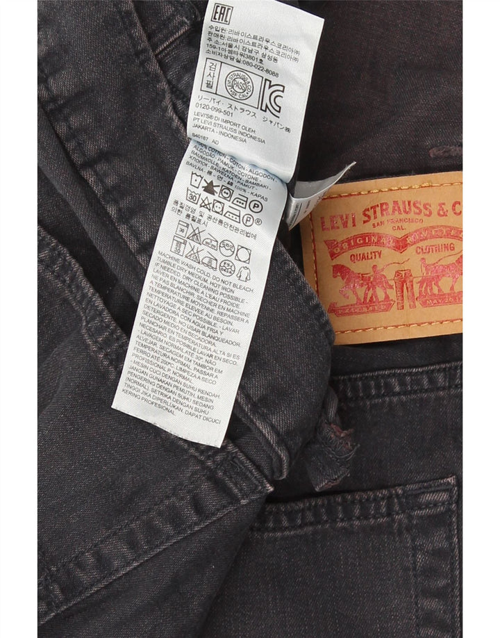Męskie ogrodniczki Levi's Slim Jeans Large W36 L28 Szara bawełna