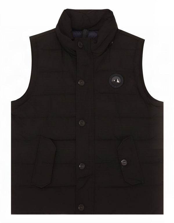 Męska wyściełana kamizelka Superdry UK 44 2XL z czarnego nylonu