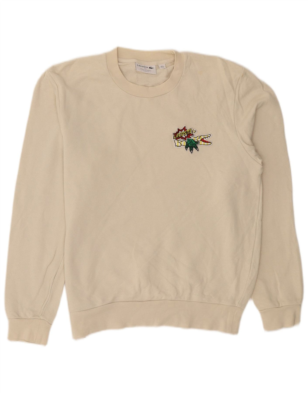 Męska bluza Lacoste Graphic Classic Fit, rozmiar 4, średni beż