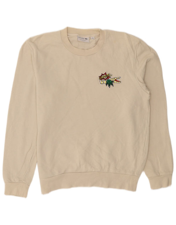 Męska bluza Lacoste Graphic Classic Fit, rozmiar 4, średni beż