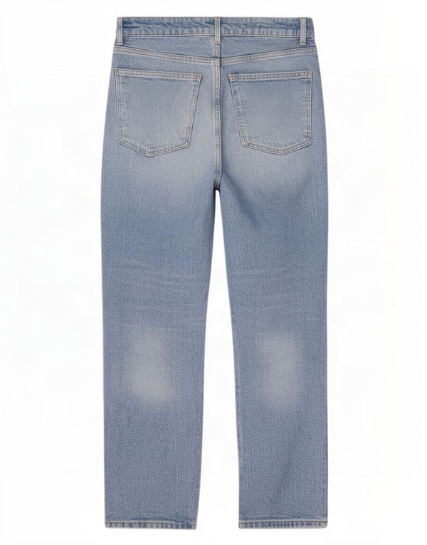 Damskie jeansy Zara z wysokim stanem, zwężane EU 40, średnie W30 L28, niebieskie