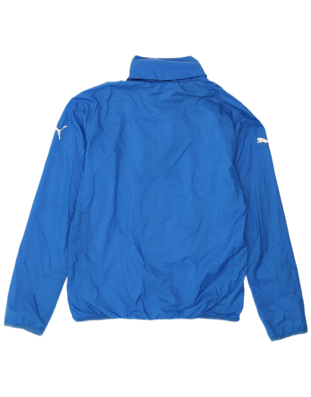 PUMA Mens Hooded Rain Jacket UK 38 Medium Blue Polyamide Sports