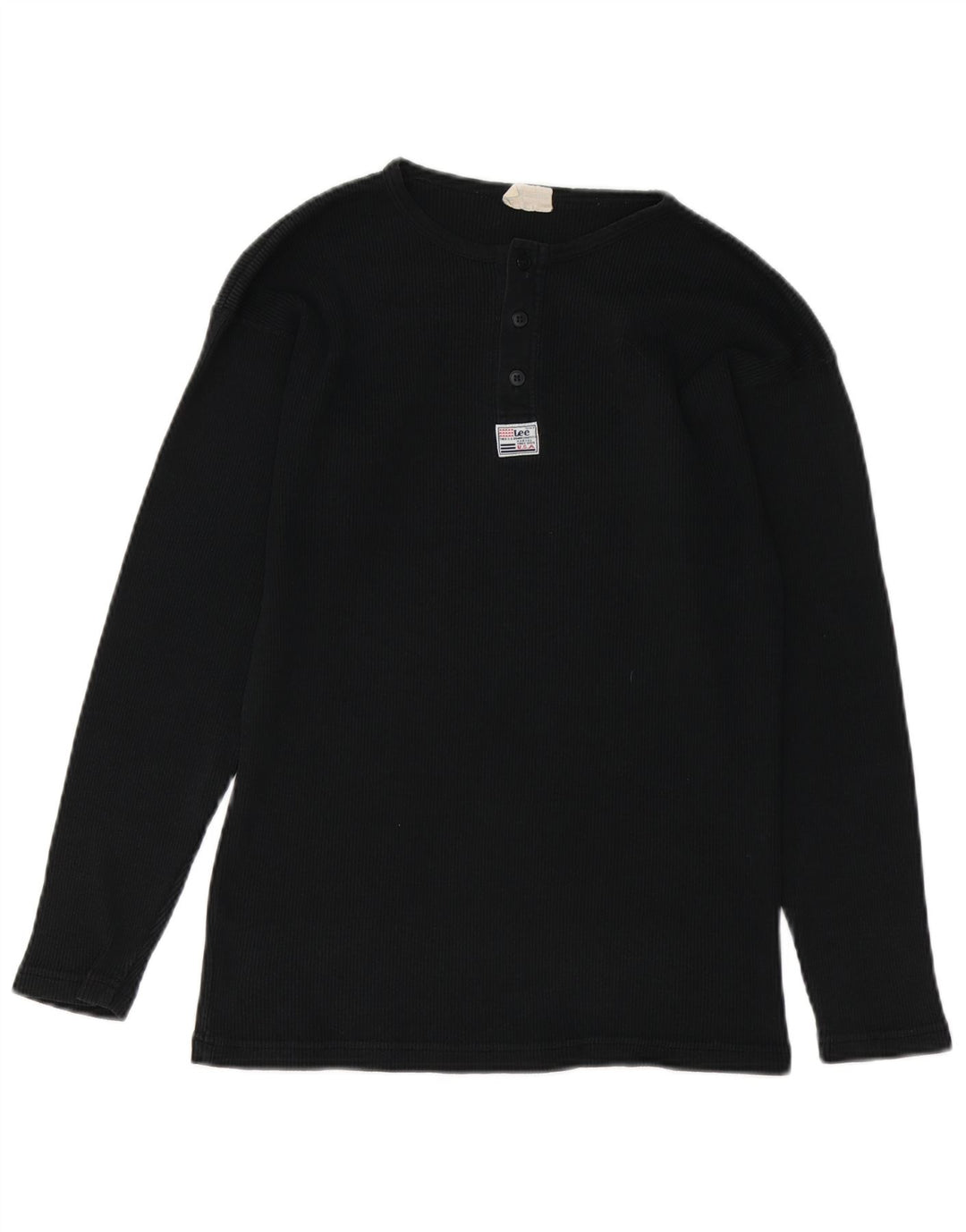 Męski top LEE z długim rękawem, średni czarny