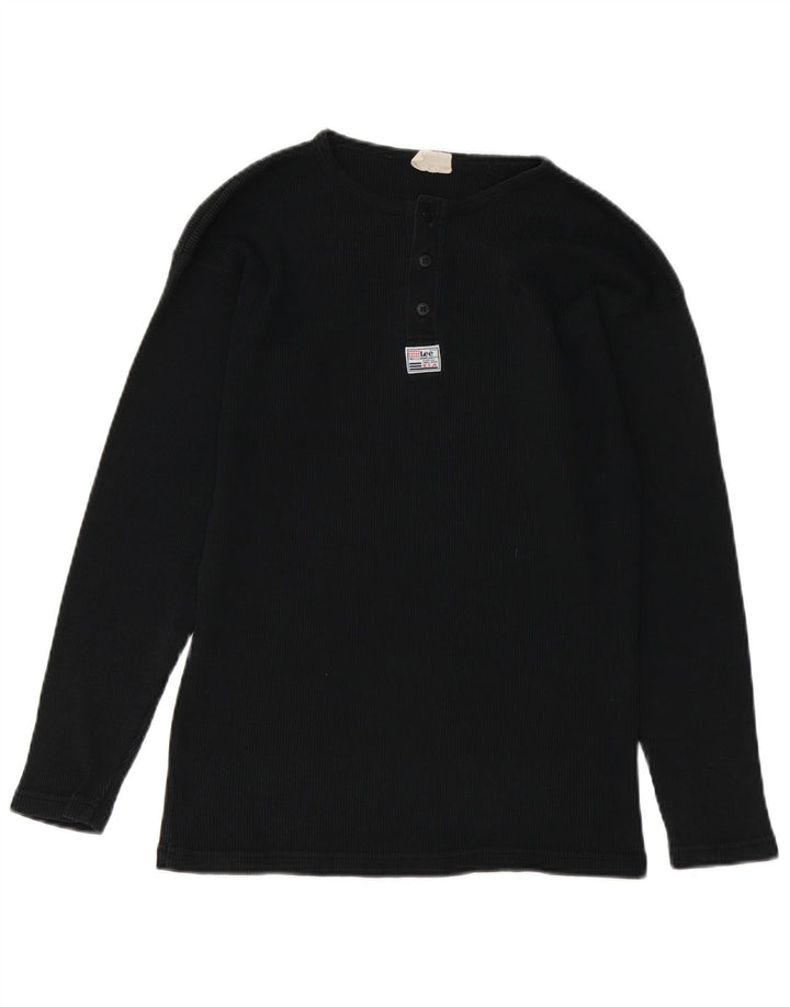 Męski top LEE z długim rękawem, średni czarny