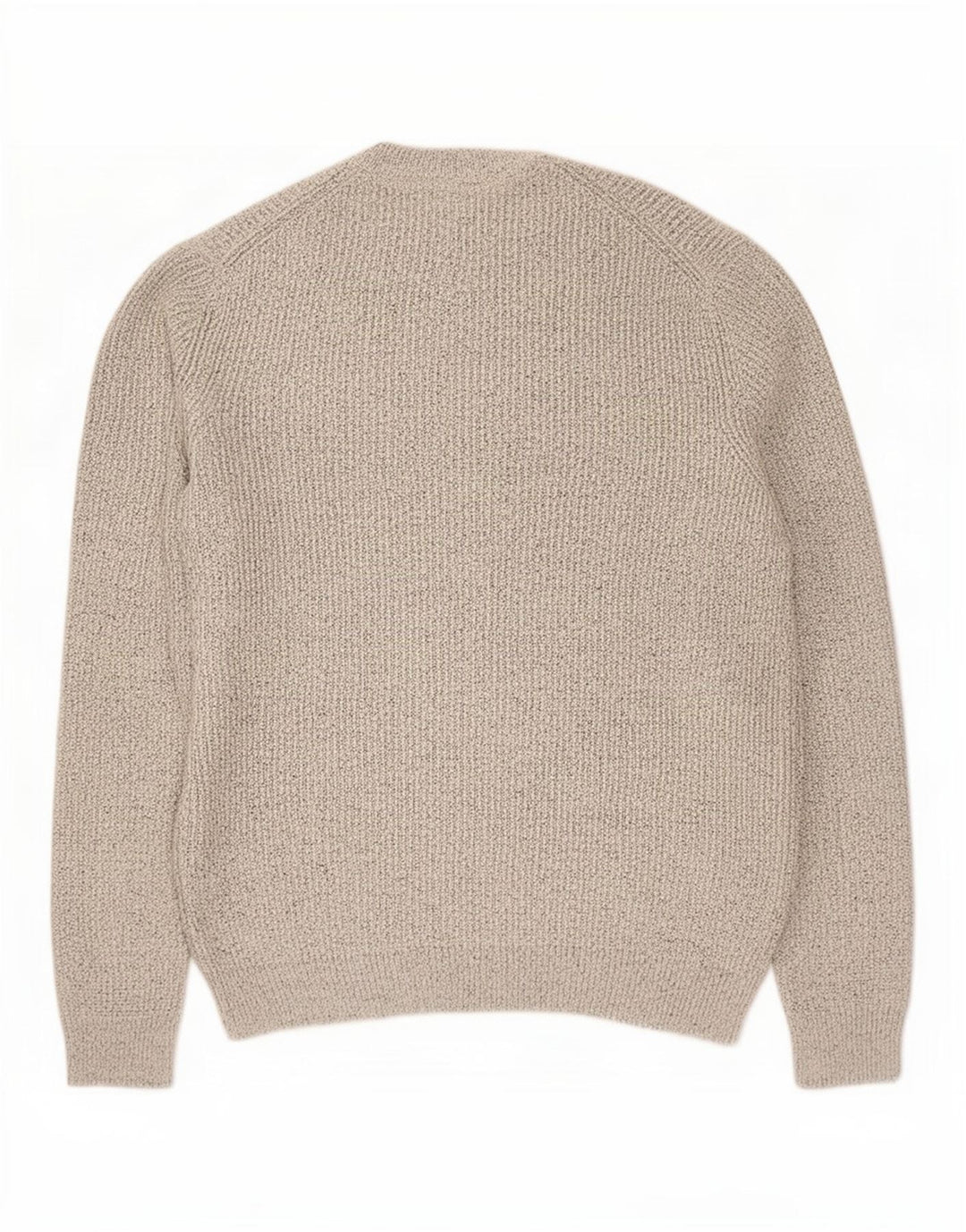 Marks & Spencer Męski sweter z okrągłym dekoltem, duży, szary, nakrapiany poliamid