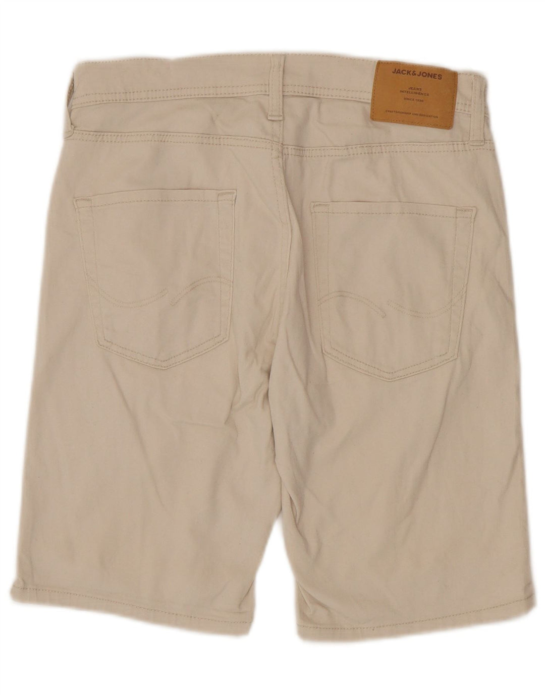 Męskie spodenki na co dzień Jack & Jones Regular, małe W29, beżowa bawełna