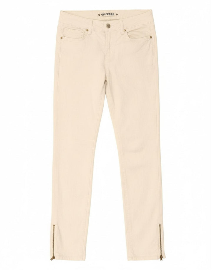 GF FERRE Womens Slim Jeans W28 L29 White