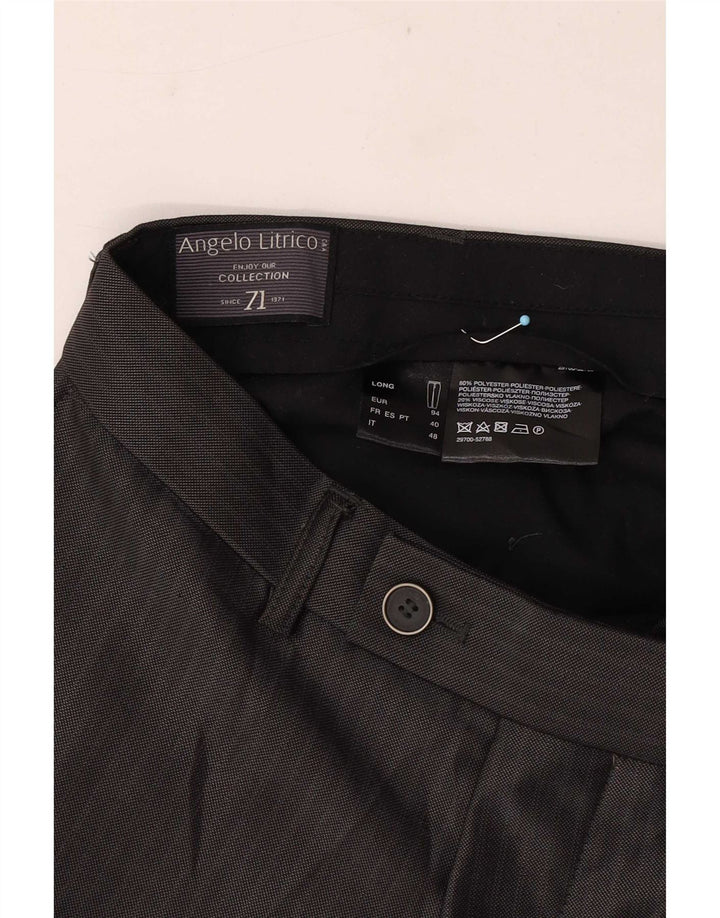 Męskie spodnie garniturowe Angelo Litrico IT 48 Medium W32 L33 Szare