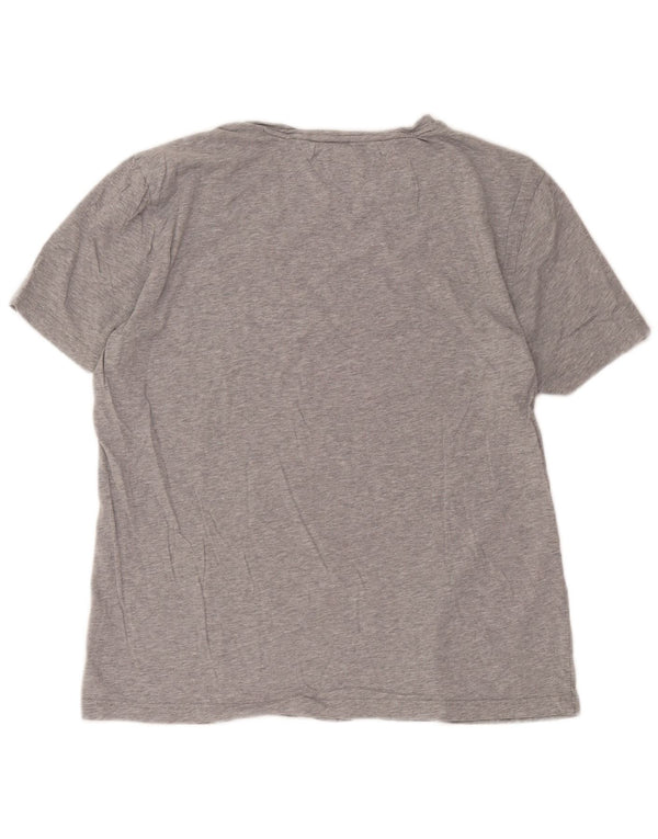 Męska koszulka z grafiką Tommy Hilfiger Top 2XL Szara bawełna