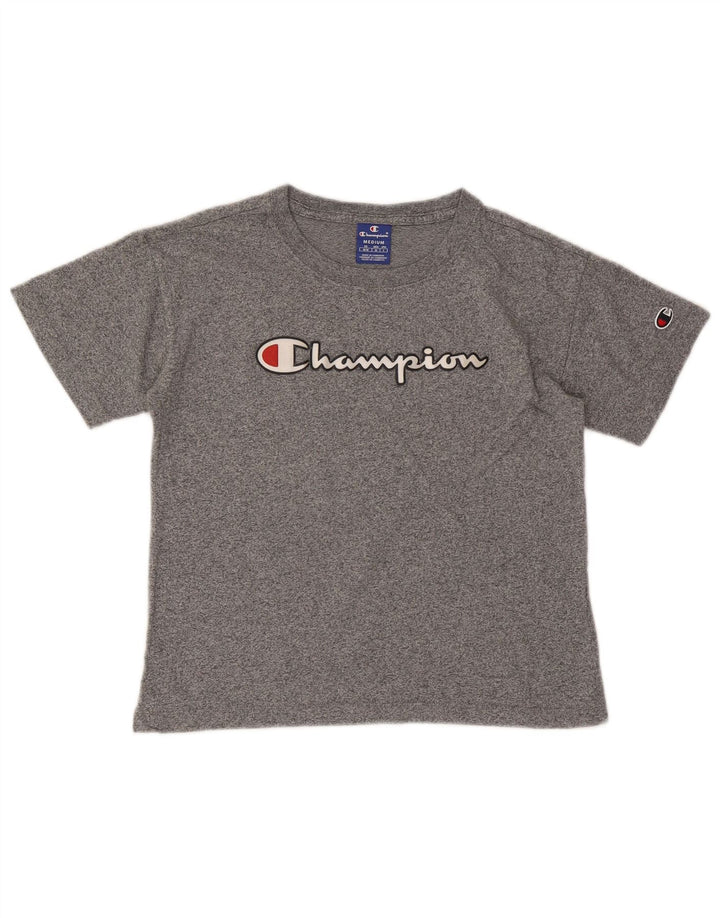 Damska koszulka graficzna Champion Top UK 12 Medium Grey
