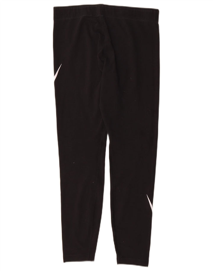 Damskie legginsy Nike Graphic UK 14, duże, czarne, poliestrowe
