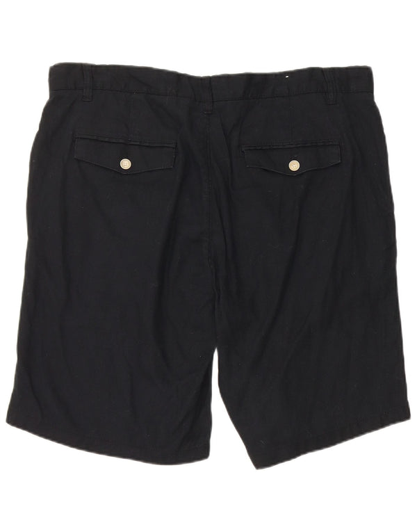 Męskie spodenki chino Zara EU 46 XL W36 granatowe lniane