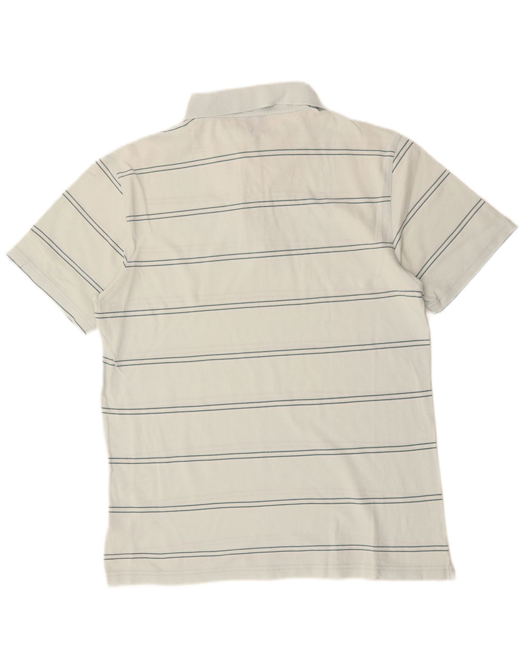 Męska koszulka polo ASICS, bawełniana, w średnie białe paski