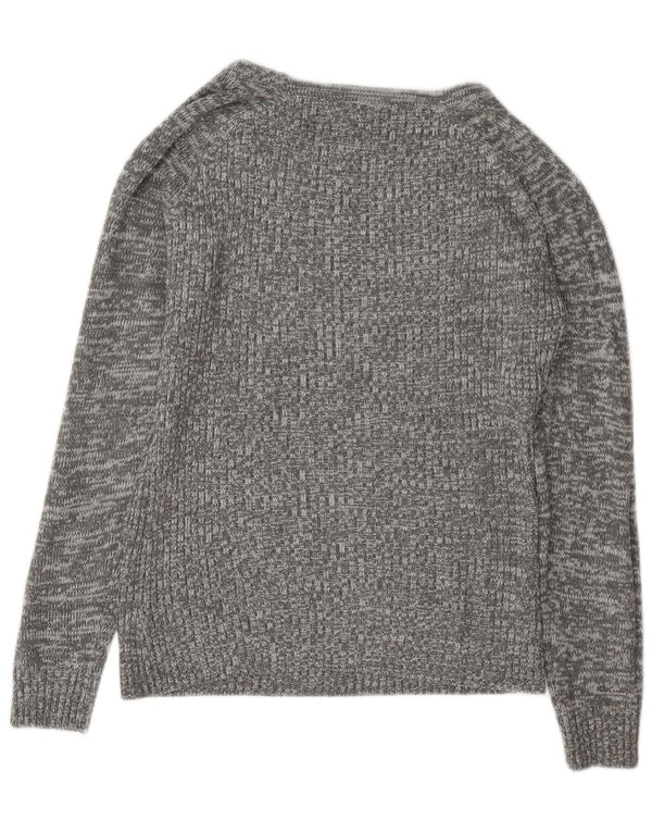 Sweter damski Guess z dekoltem w łódkę UK 14, średni szary, nakrapiany