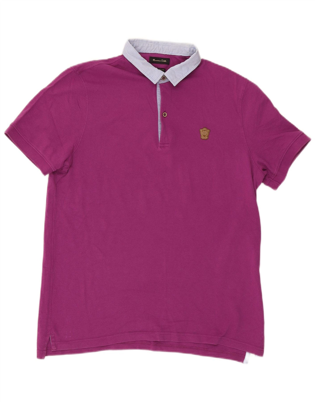 Męska koszulka polo do rugby Massimo Dutti XL fioletowa