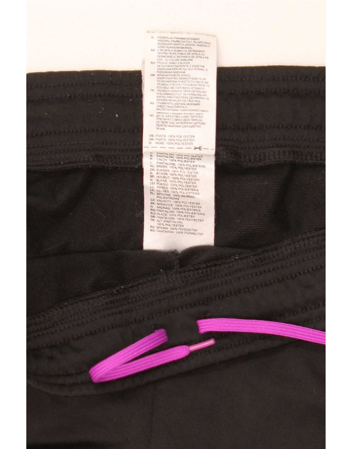 Damskie spodnie dresowe Adidas UK 8/10, małe, czarne, poliestrowe