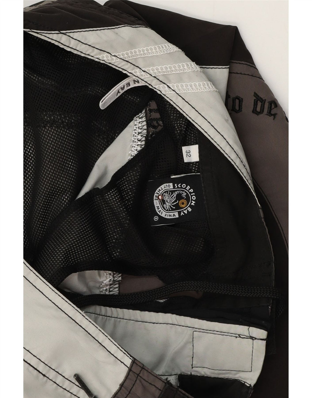 Męskie spodenki kąpielowe SCORPION BAY z grafiką, w kolorze średniego brązu