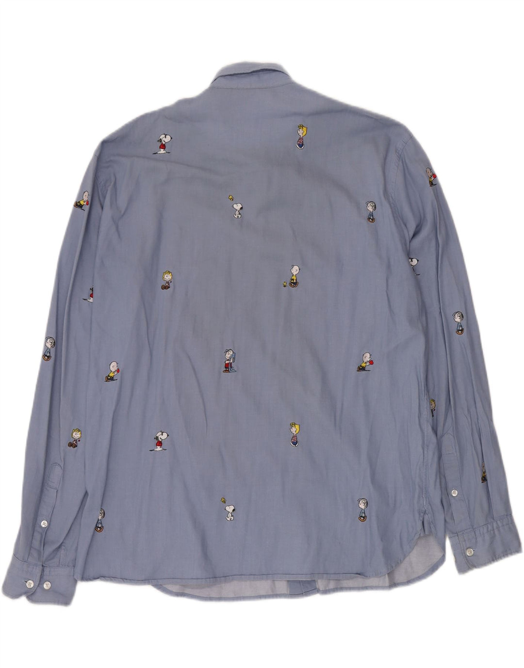 Koszula męska HUGO BOSS Peanuts XL, niebieska, bawełniana