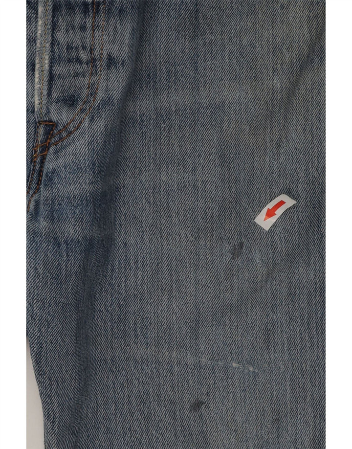 Męskie spodenki jeansowe Levi's 501 w trudnej sytuacji W32 Średnioniebieskie bawełniane