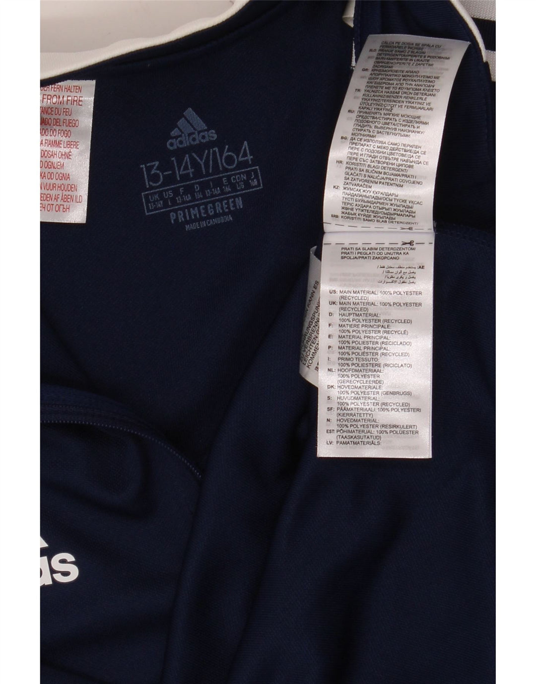 Chłopięcy dres ADIDAS Aeroready Graphic, sweter 13-14 lat, granatowy