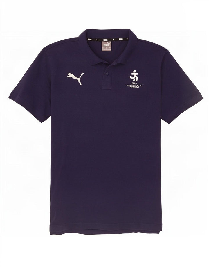 Męska koszulka polo Puma, średnia, granatowa, bawełniana