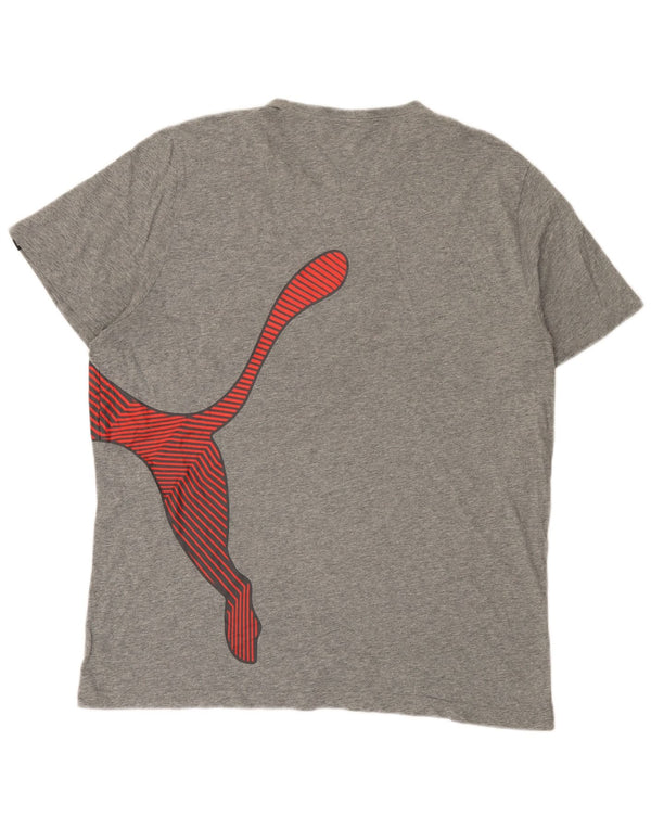 Męski T-shirt z grafiką Puma Top 2XL Szary nakrapiany