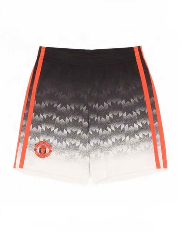 Chłopięce spodenki sportowe Adidas Manchester United 5-6 lat Czarne geometryczne