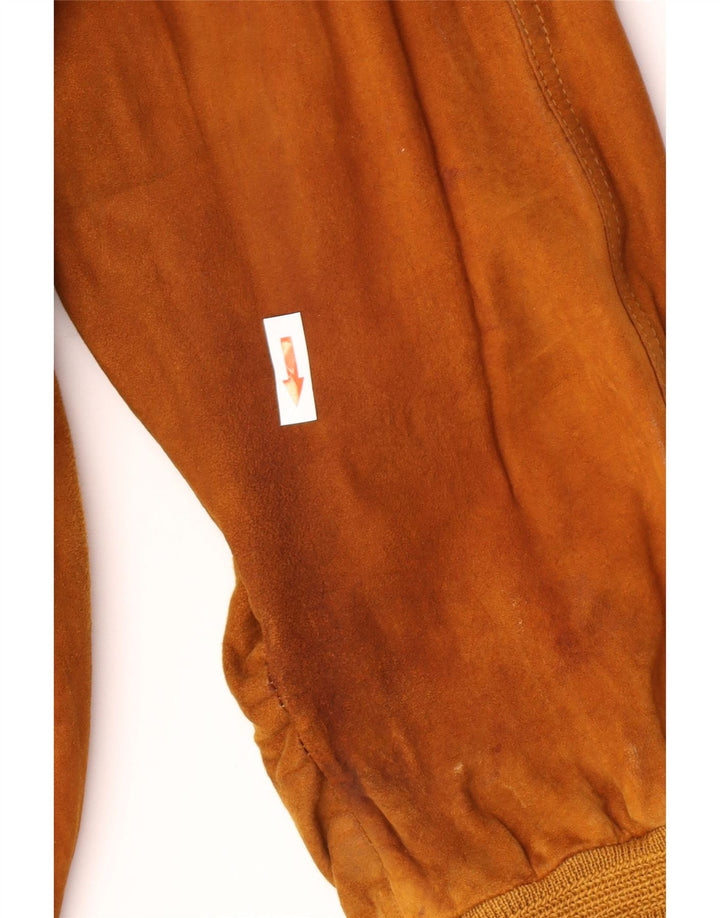 Zamszowa kurtka bomber męska Harry&Moore EU 56 3XL w kolorze beżowym