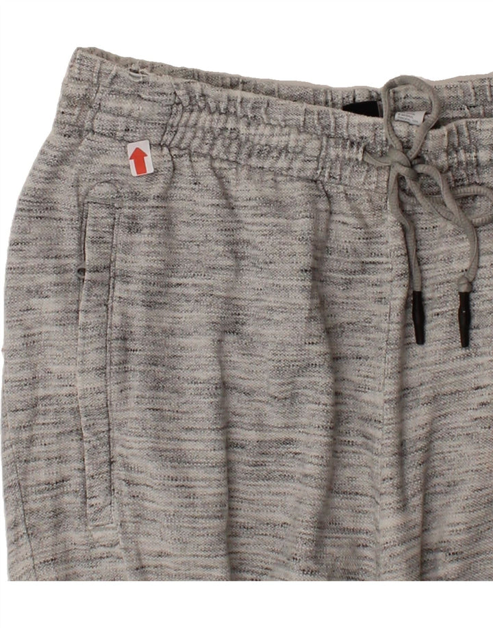 ADIDAS Womens Tracksuit Trousers UK 12 Medium  Grey Flecked Cotton Vintage Adidas and Second-Hand Adidas from Messina Hembry 