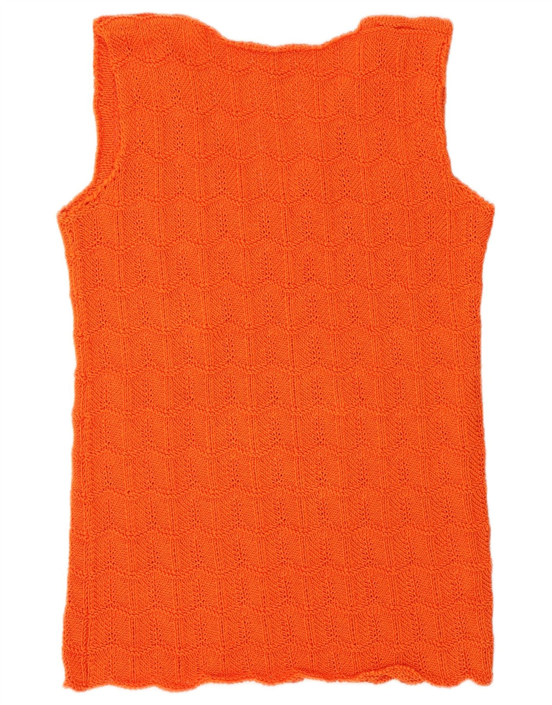 Tank top damski w stylu vintage, UK 14, średni pomarańczowy