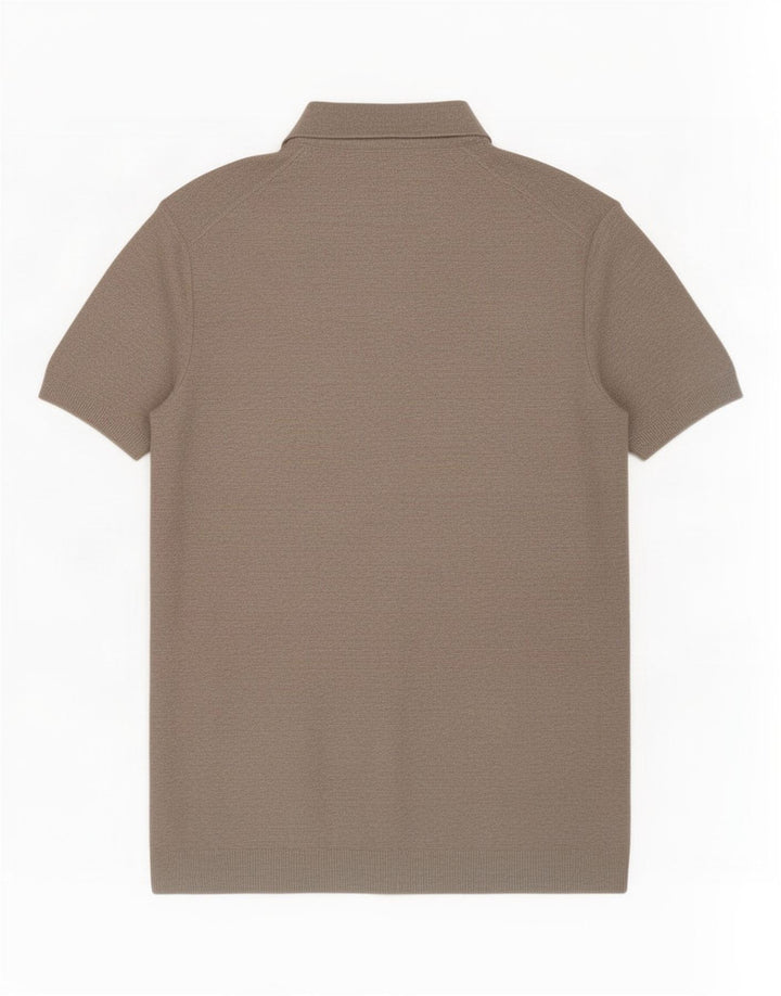 Męska koszulka polo Massimo Dutti, duża, szara, bawełniana