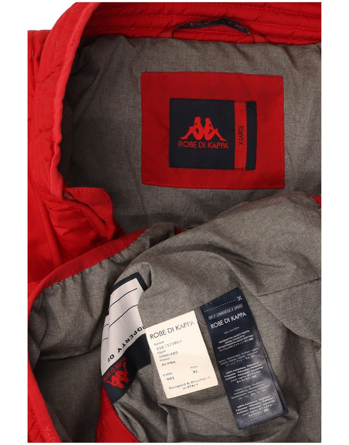 Damska ocieplana kurtka KAPPA UK 18 XL, czerwona, poliester