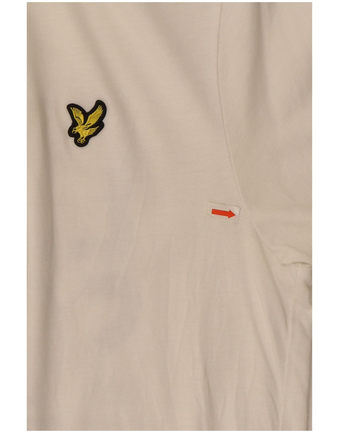 Męska koszulka z grafiką Lyle & Scott, średnia, biała bawełna