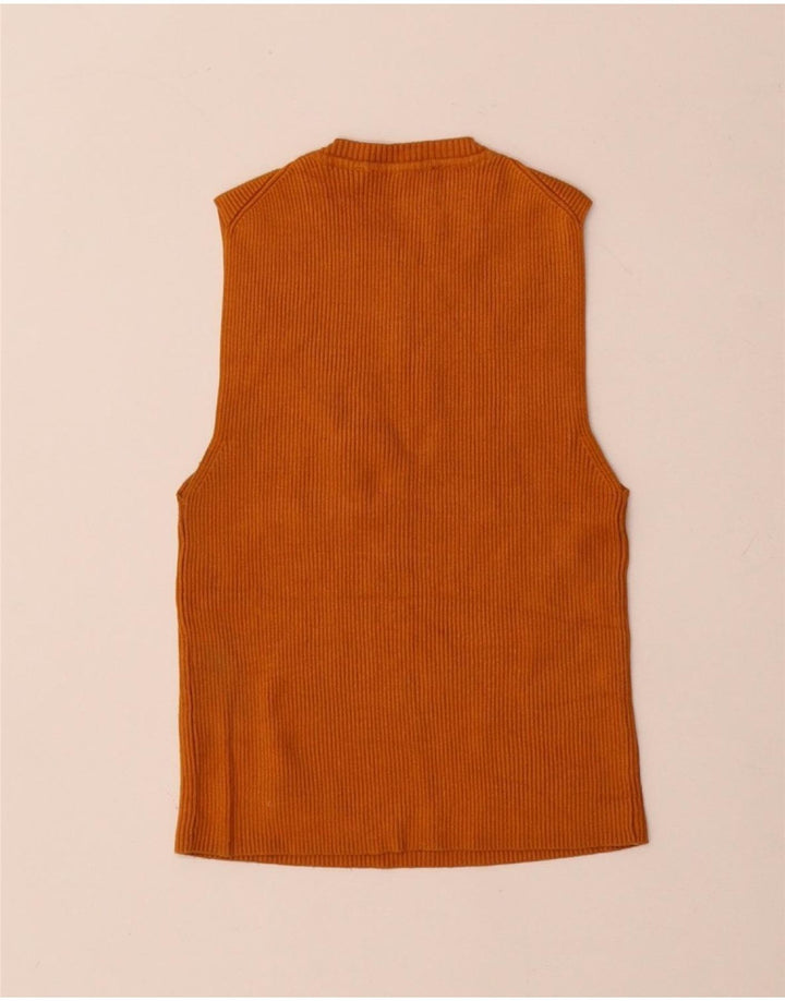 Damski krótki top Zara UK 8 Small Orange Wiskoza