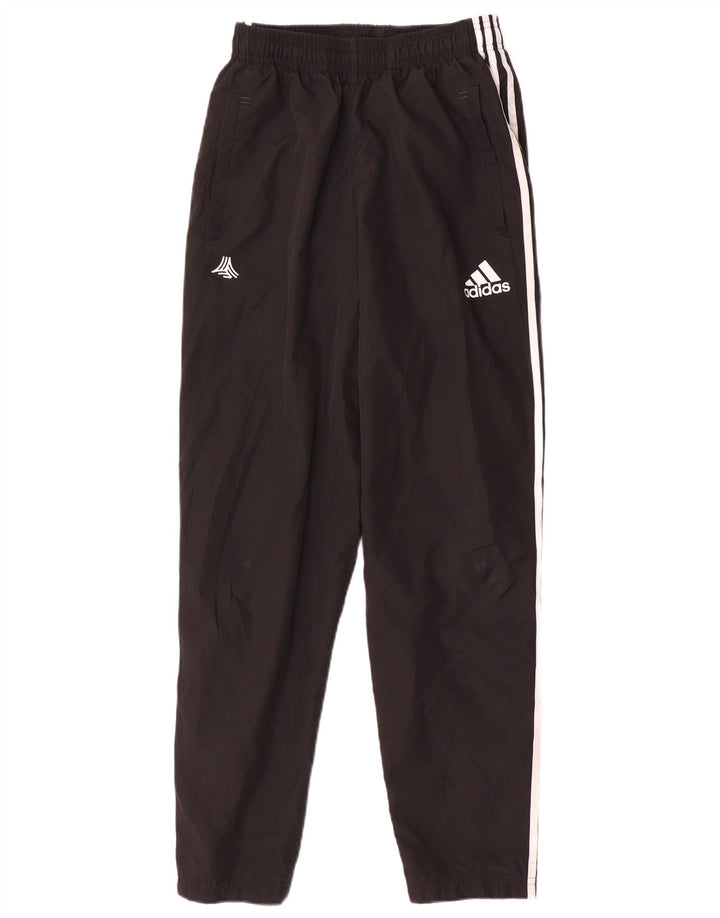Męskie spodnie dresowe Adidas, małe, czarne, poliestrowe