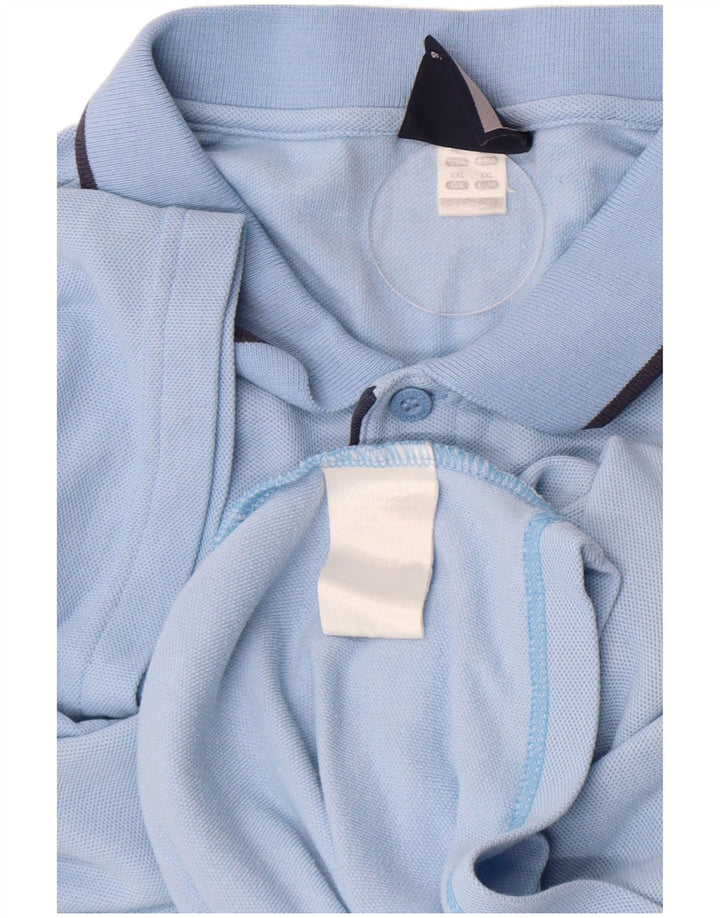 Męska koszulka polo Umbro 2XL, niebieska, poliester