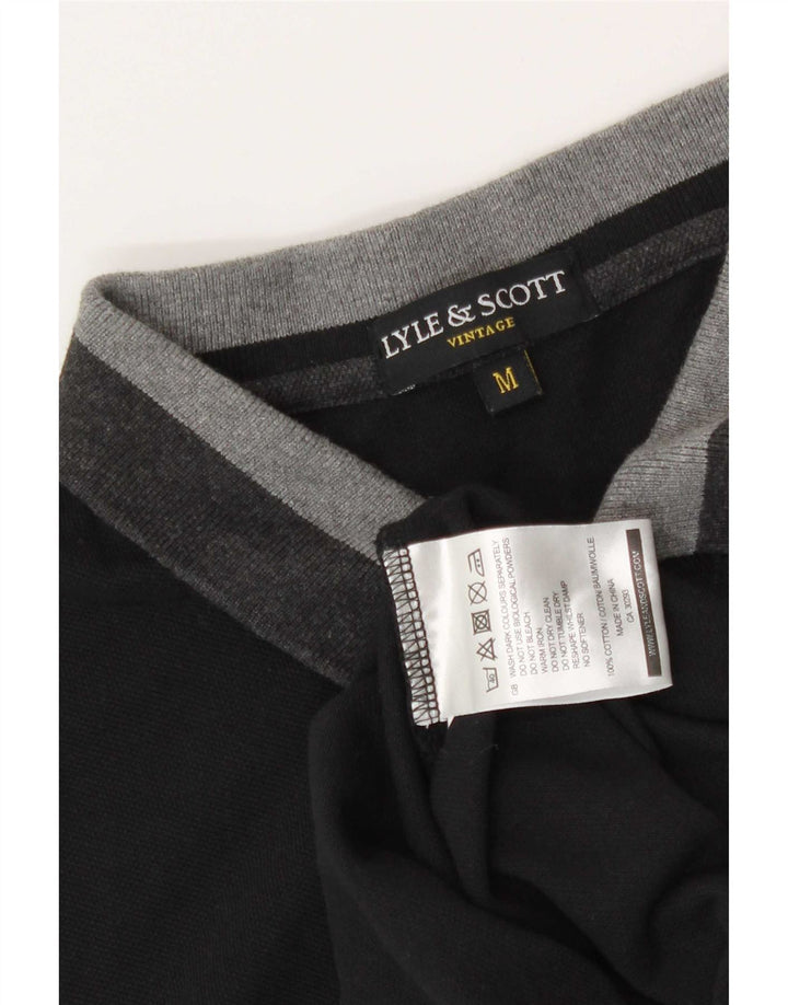 Męska koszulka polo Lyle & Scott, bawełniana, w kolorze średniej czerni
