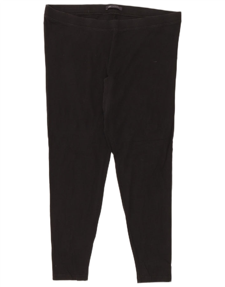 Legginsy damskie Marks & Spencer UK 20 2XL, czarne, bawełniane