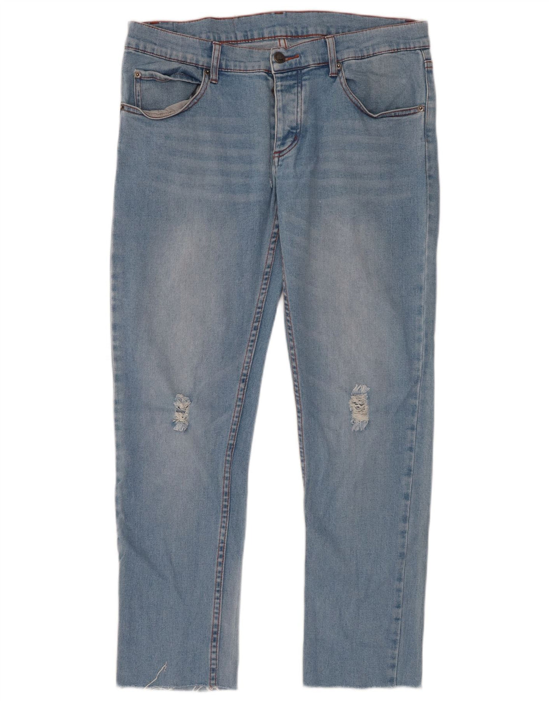 TANIE PONIEDZIAŁEK Męskie jeansy slim w trudnej sytuacji W32 L28 Niebieskie bawełniane