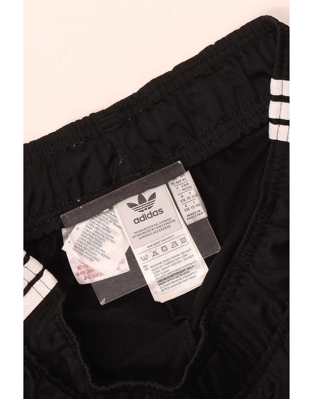 Adidas Chłopięce Spodnie Dresowe Joggery 15-16 Lat Czarny Poliester