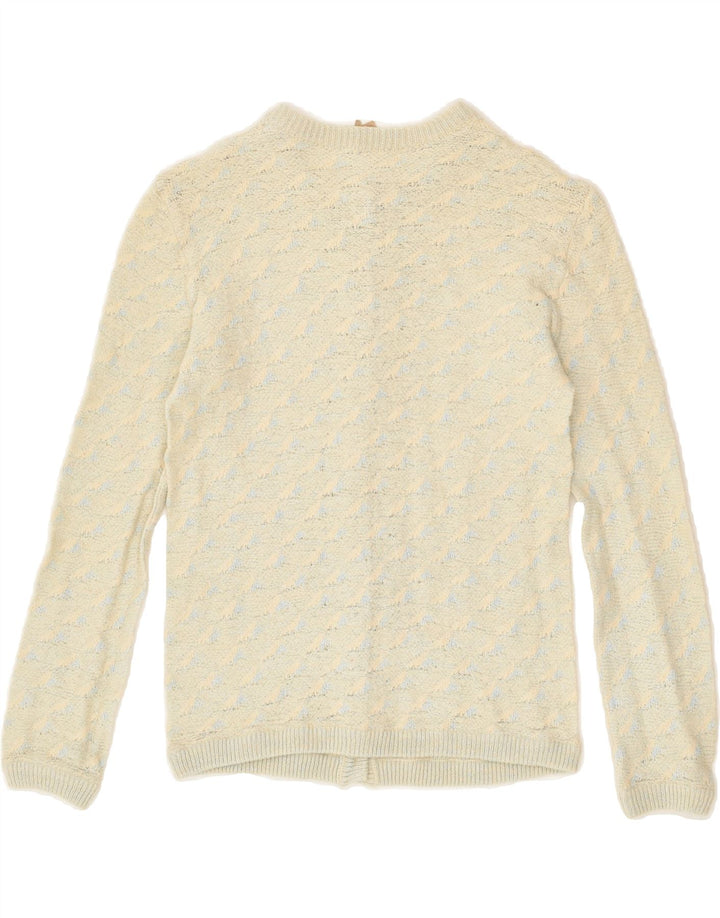 VINTAGE Womens Cardigan Sweater IT 40 Small Beige | Vintage Vintage | Thrift | Second-Hand Vintage | Used Clothing | Messina Hembry 