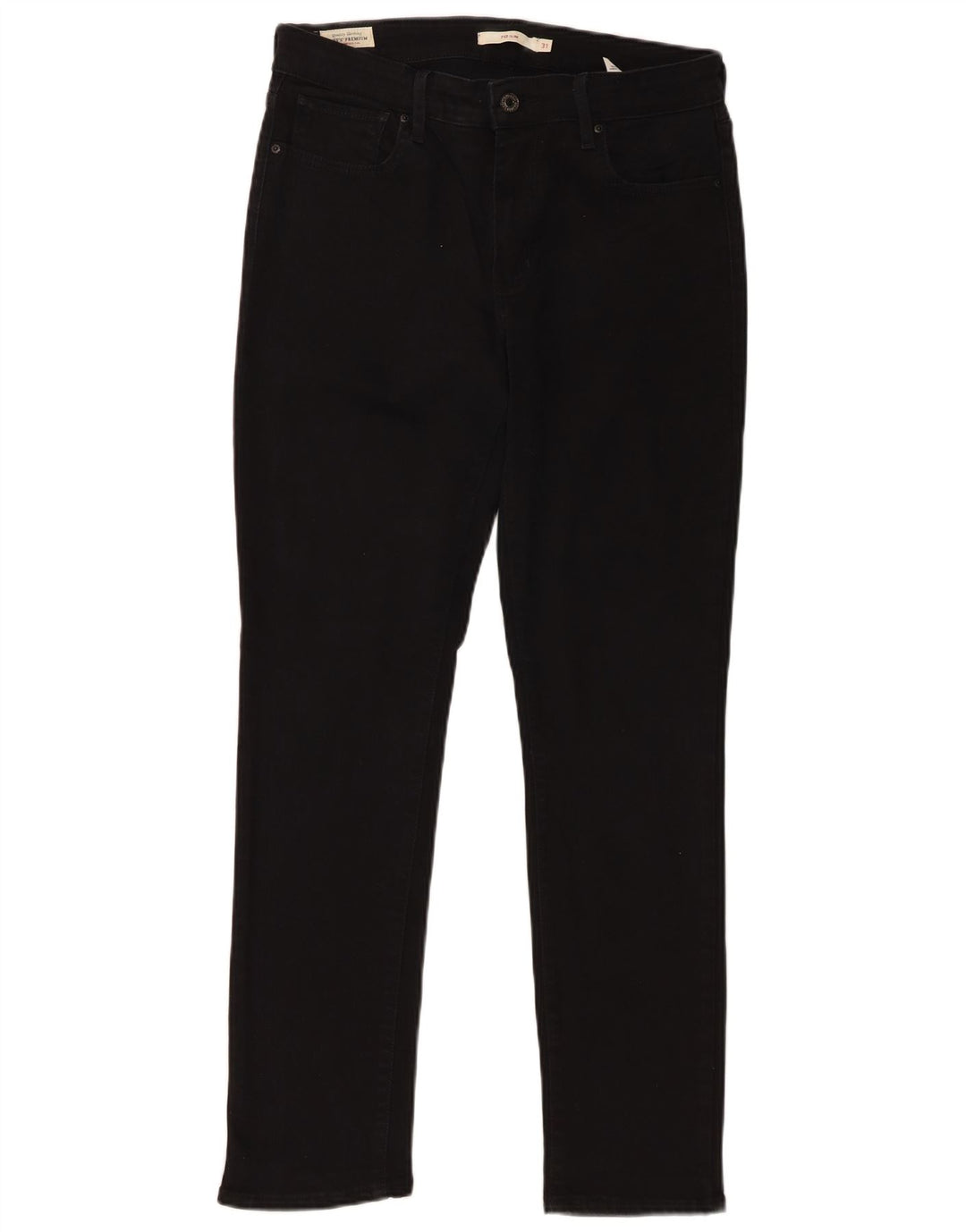 Damskie jeansy Levi's 712 Slim W31 L30 Czarna bawełna