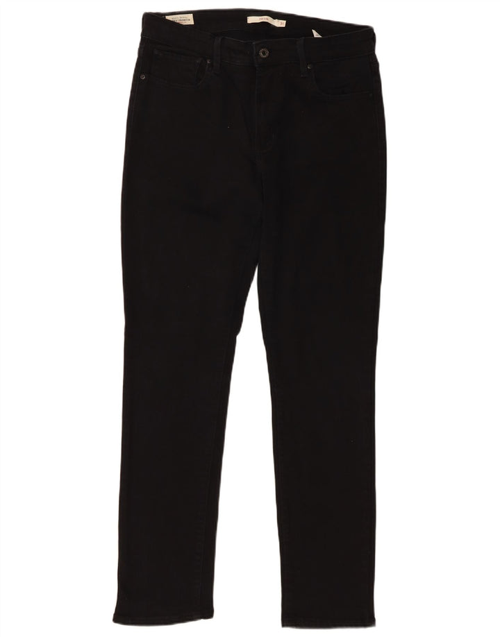 Damskie jeansy Levi's 712 Slim W31 L30 Czarna bawełna