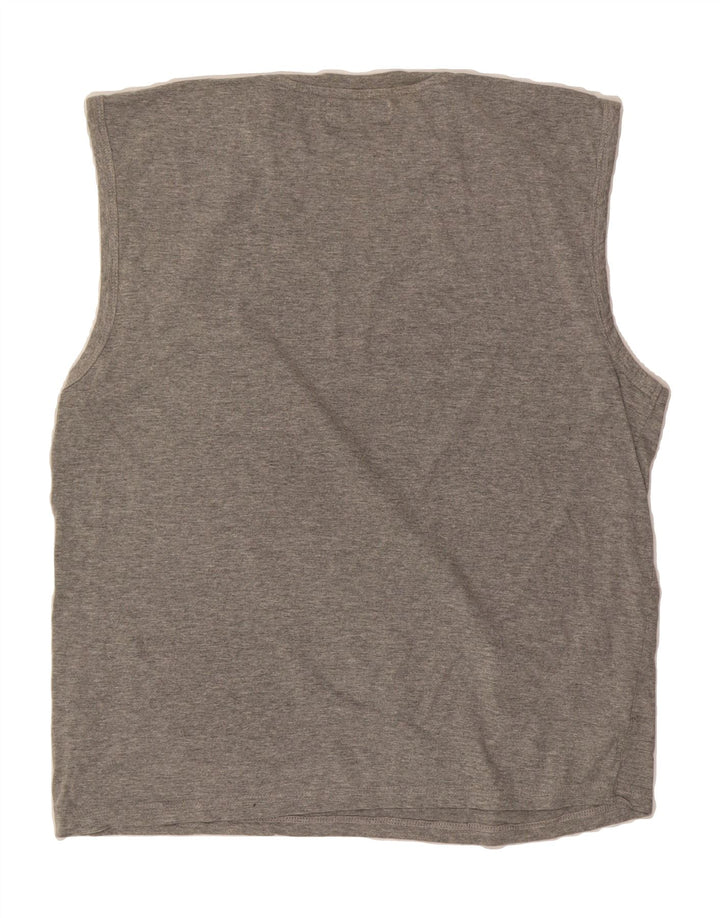 PIERRE CARDIN Mens Vest Top 2XL Grey Cotton Vintage Pierre Cardin and Second-Hand Pierre Cardin from Messina Hembry 