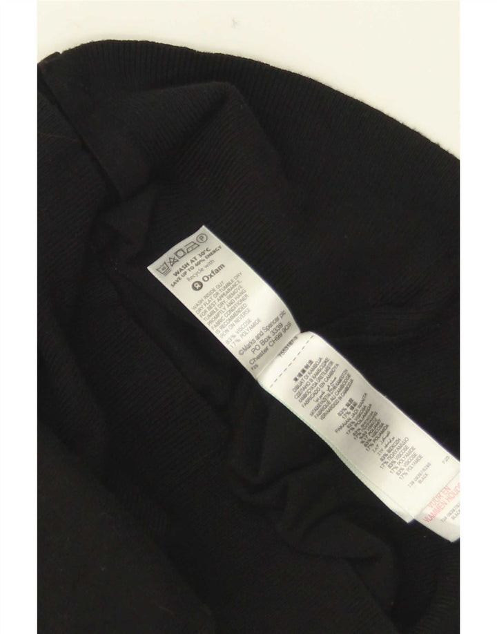Sweter damski Marks & Spencer UK 12, średni czarny, wiskoza