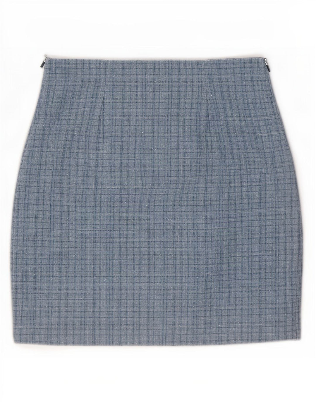 Damska spódniczka mini Guess UK 10 Small W28 z poliestru w niebieską kratkę