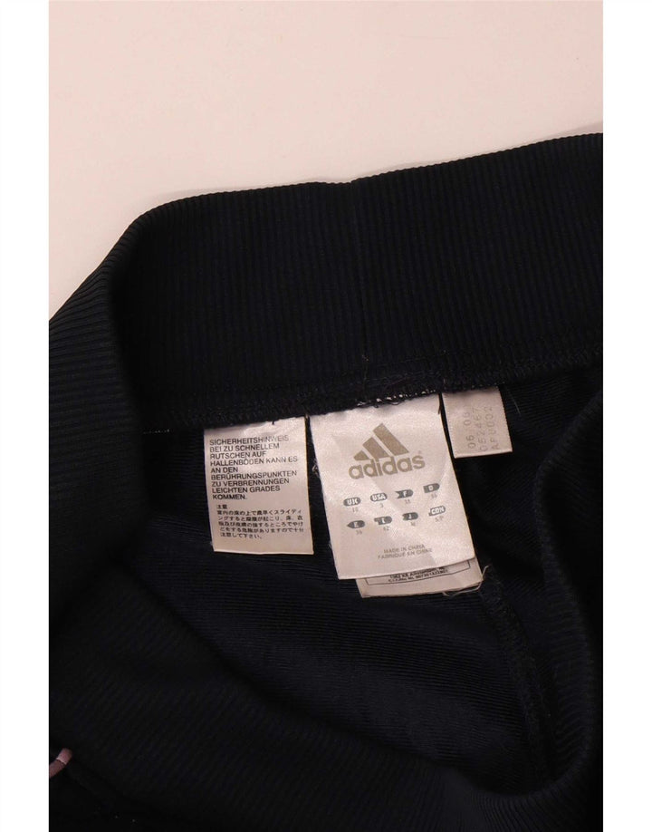 Damskie spodnie dresowe Adidas UK 10, małe, czarne, poliestrowe