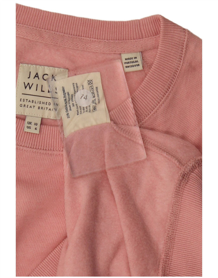 Sweter damski Jack Wills UK 10, mały, różowy, bawełniany
